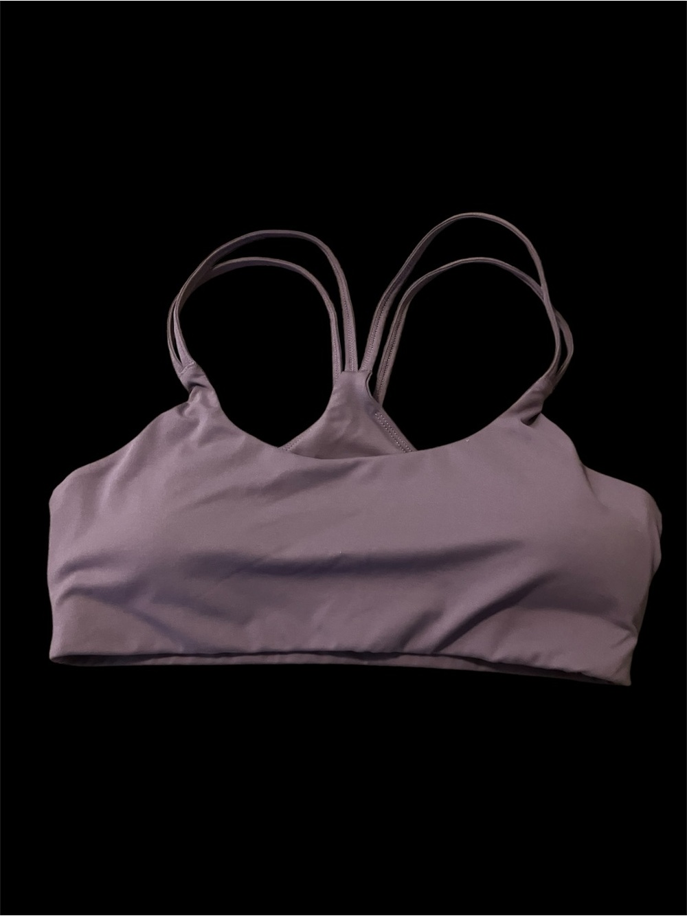 Fabletics Lilac Double-Strap Sports Bra